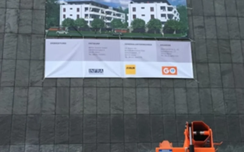 Facade banners are an effective form of advertising